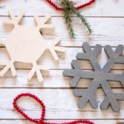 2 diy snowflake trivets
