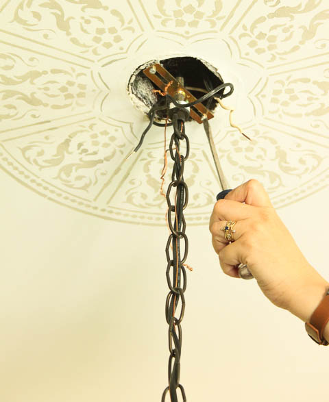 How to Install a New Chandelier | Pretty Handy Girl