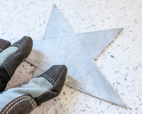 Galvanized Metal Star Garland | Pretty Handy Girl