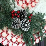Ceiling Medallion Peppermint Wreath | Pretty Handy Girl