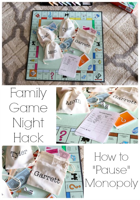 Family Game Night Hack How to Pause Monopoly