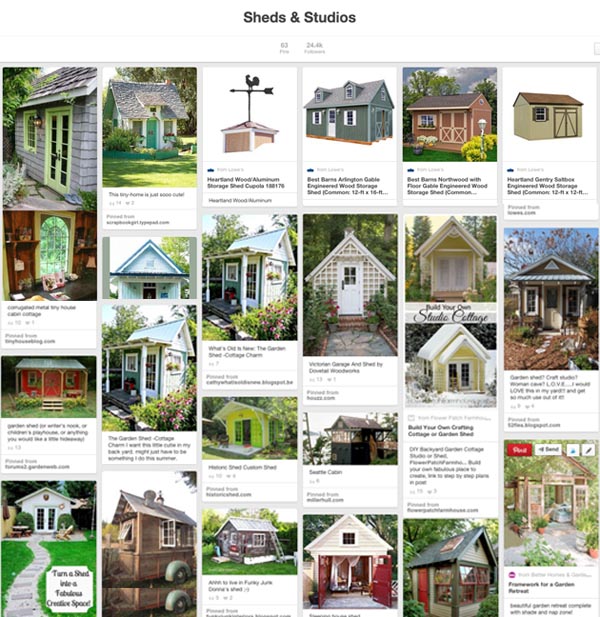 Pinterest Board of Sheds & Studios | Pretty Handy Girl