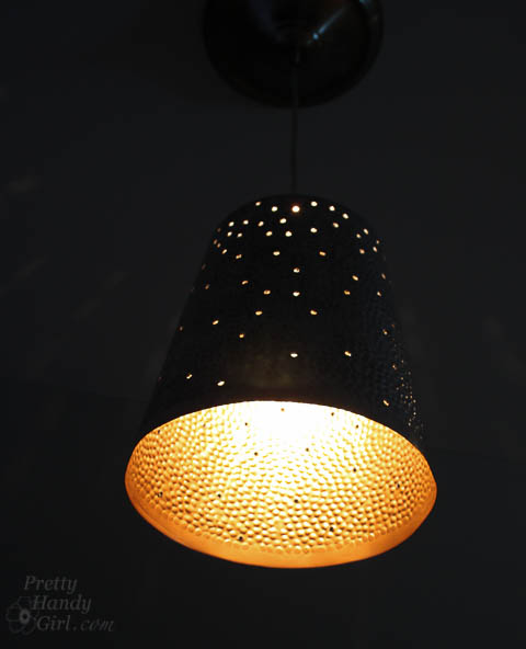 DIY Twinkling Light Pendant |Pretty Handy Girl