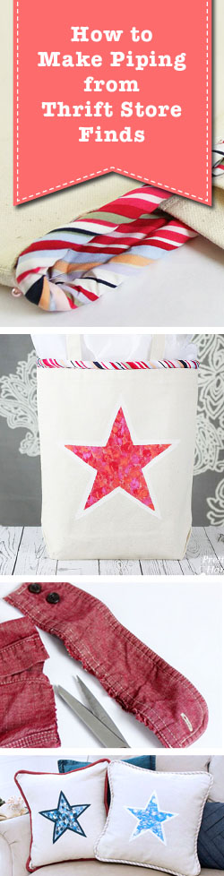 How to Make Piping from Thrift Store Finds | Pretty Handy Girl