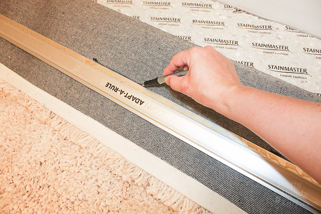 Faking Wall-to-Wall Carpet with an Area Rug | Pretty Handy Girl