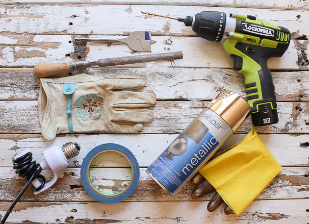 DIY Twinkling Pendant Light | Pretty Handy Girl