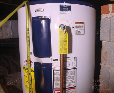 How to Make an Old Water Heater More Energy Efficient | Pretty Handy Girl