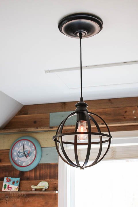 DIY Twinkling Light Pendant |Pretty Handy Girl