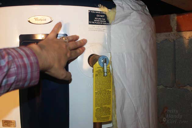 How to Make an Old Water Heater More Energy Efficient | Pretty Handy Girl