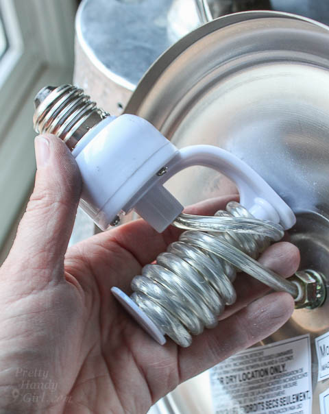DIY Twinkling Light Pendant |Pretty Handy Girl
