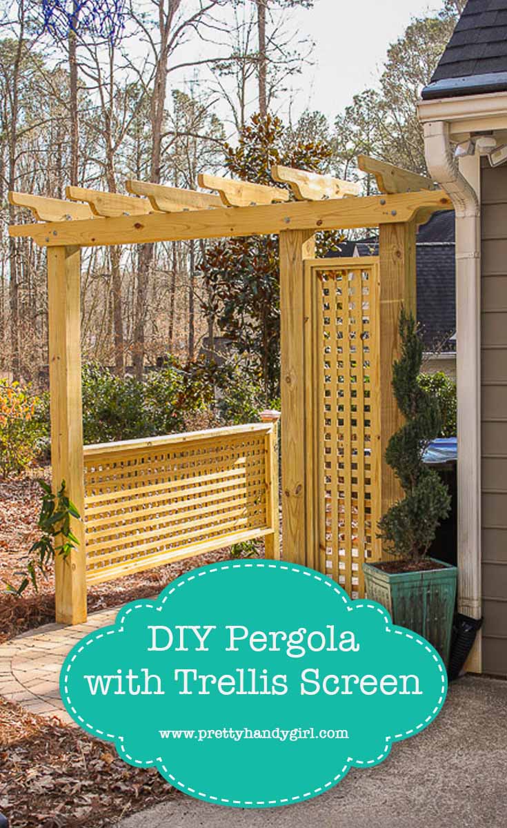 How to build a pergola with a trellis