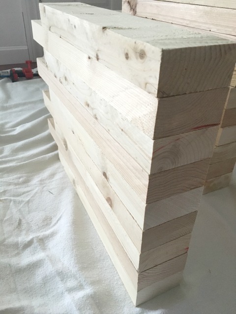 Building a dining bench with 2x4s and wood glue