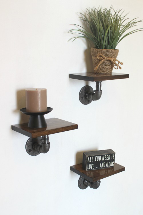 Industrial Display Shelves I Pretty Handy Girl