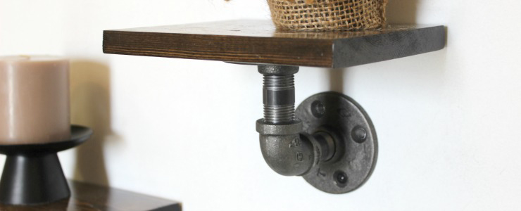 Industrial Display Shelves I Pretty Handy Girl
