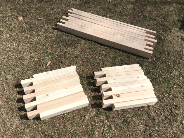Building a dining bench with 2x4s and wood glue