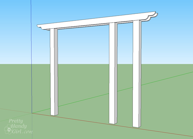 Build a Pergola with Trellis to Screen Your Trash Cans | Pretty Handy Girl