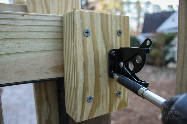 Adding Decorative and Functional Hardware to Your Gate | Pretty Handy Girl