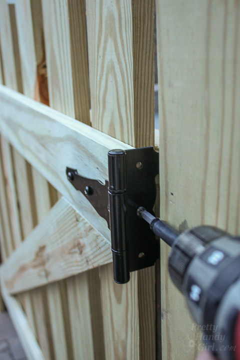 Adding Decorative and Functional Hardware to Your Gate | Pretty Handy Girl