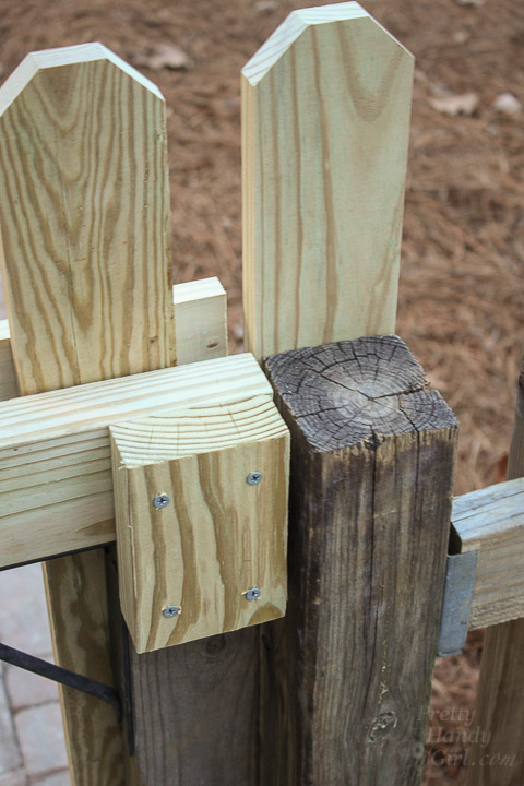 Adding Decorative and Functional Hardware to Your Gate | Pretty Handy Girl