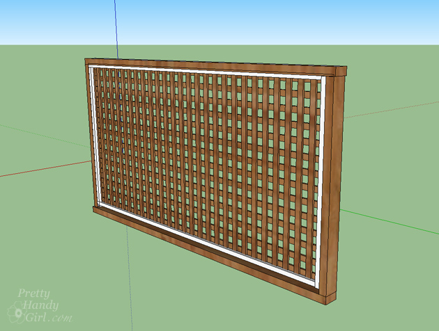 Build a Pergola with Trellis to Screen Your Trash Cans | Pretty Handy Girl