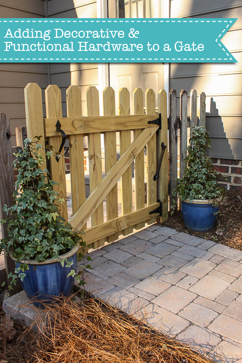 Adding Decorative and Functional Hardware to Your Gate | Pretty Handy Girl