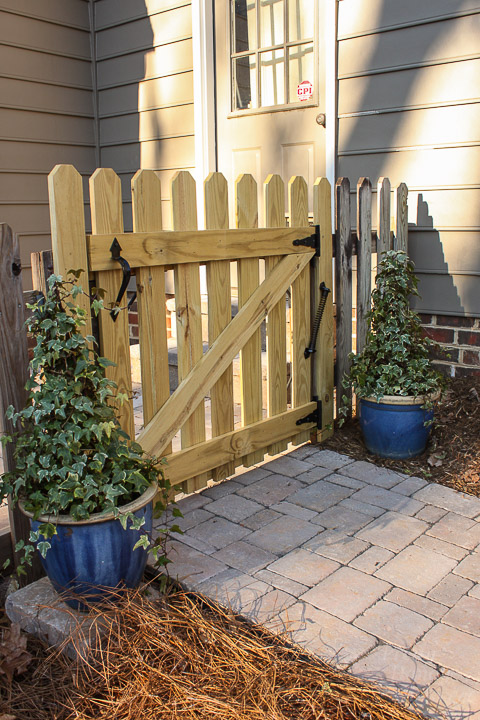 Adding Decorative and Functional Hardware to Your Gate | Pretty Handy Girl