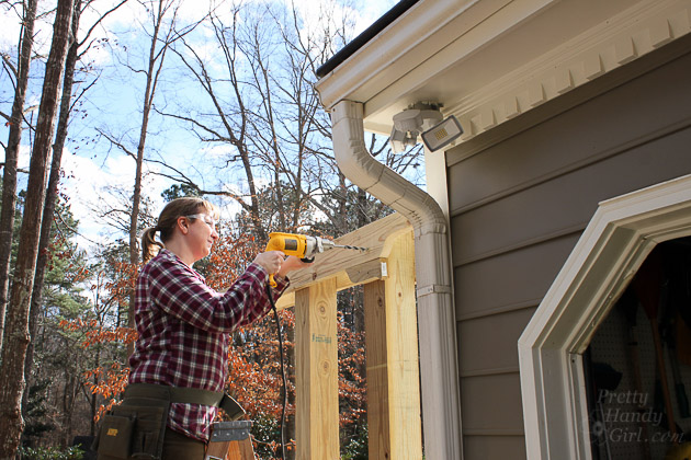 Build a Pergola with Trellis to Screen Your Trash Cans | Pretty Handy Girl