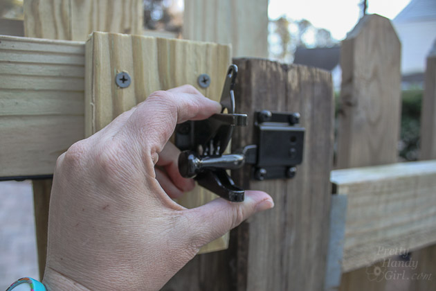 Adding Decorative and Functional Hardware to Your Gate | Pretty Handy Girl