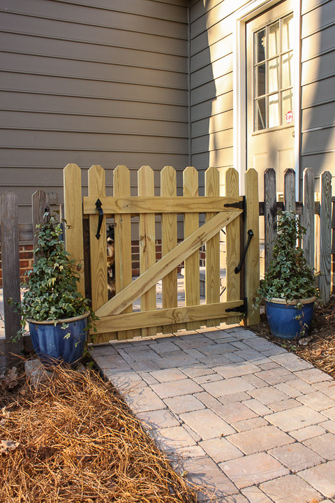 Adding Decorative and Functional Hardware to Your Gate | Pretty Handy Girl