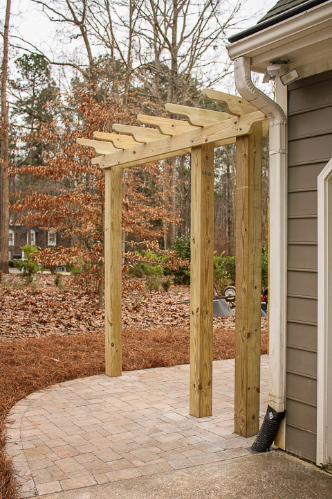 Build a Pergola with Trellis to Screen Your Trash Cans | Pretty Handy Girl