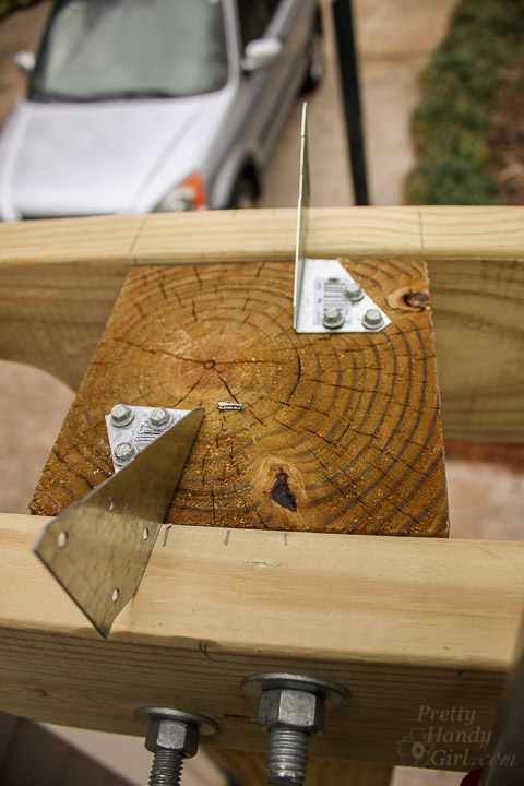 Build a Pergola with Trellis to Screen Your Trash Cans | Pretty Handy Girl