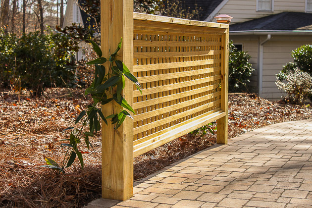 Build a Pergola with Trellis to Screen Your Trash Cans | Pretty Handy Girl