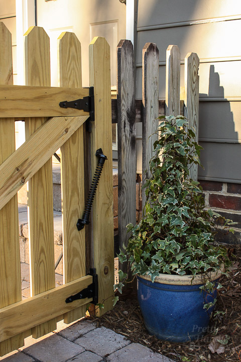 Adding Decorative and Functional Hardware to Your Gate | Pretty Handy Girl
