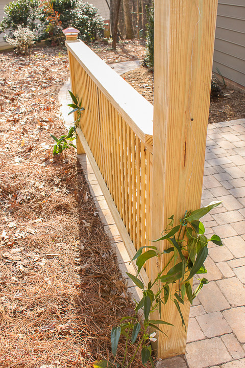 Build a Pergola with Trellis to Screen Your Trash Cans | Pretty Handy Girl