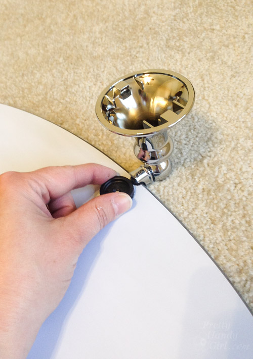 How to Install a Frameless Oval Mirror on the Wall | Pretty Handy Girl