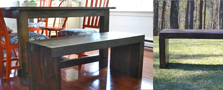 DIY Indoor/Outdoor Dining Bench | Pretty Handy Girl