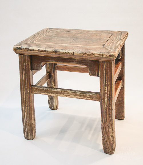 Chalk Painted Wooden Stool | Pretty Handy Girl