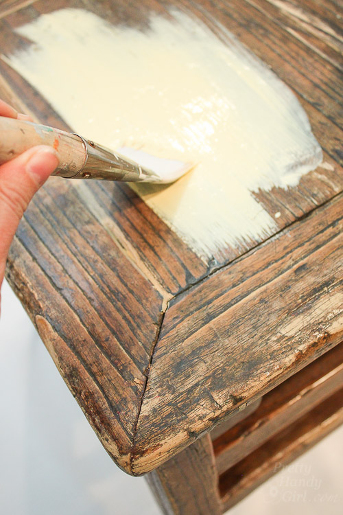 Chalk Painted Wooden Stool | Pretty Handy Girl