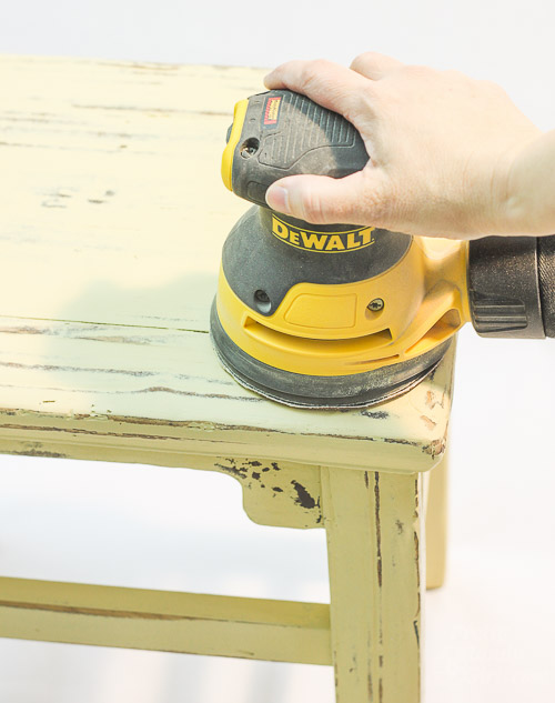 Chalk Painted Wooden Stool | Pretty Handy Girl