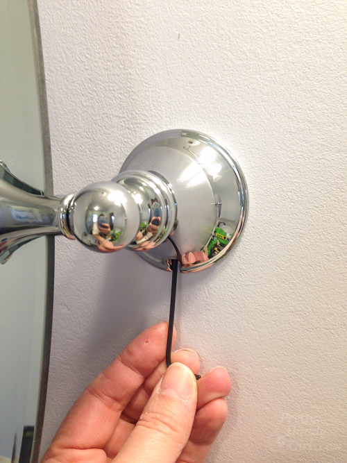 How to Install a Frameless Oval Mirror on the Wall | Pretty Handy Girl