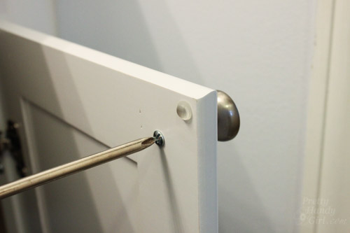 How to Install Cabinet Knobs Perfect the First Time | Pretty Handy Girl