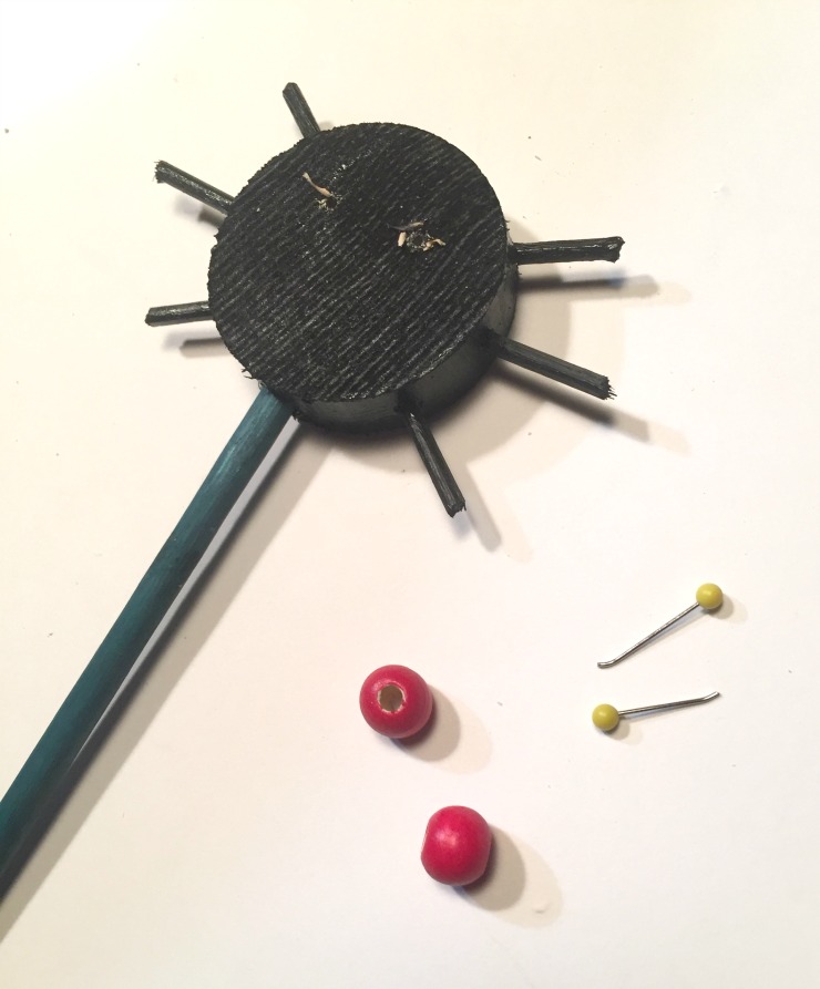 critter plant stakes spider eyes