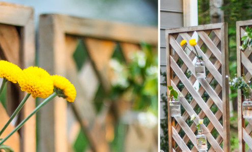 Create a Living Wall Lattice Privacy Screen | Pretty Handy Girl