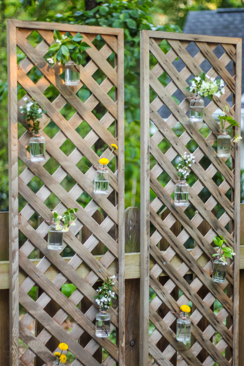 Create a Living Wall Lattice Privacy Screen | Pretty Handy Girl
