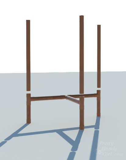 Half Round Copper & Wood Side Table | Pretty Handy Girl