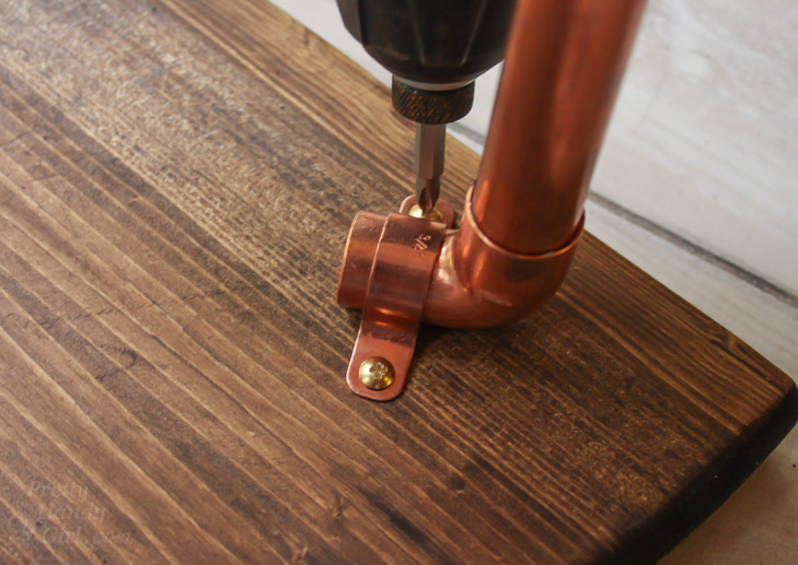 Half Round Copper & Wood Side Table | Pretty Handy Girl