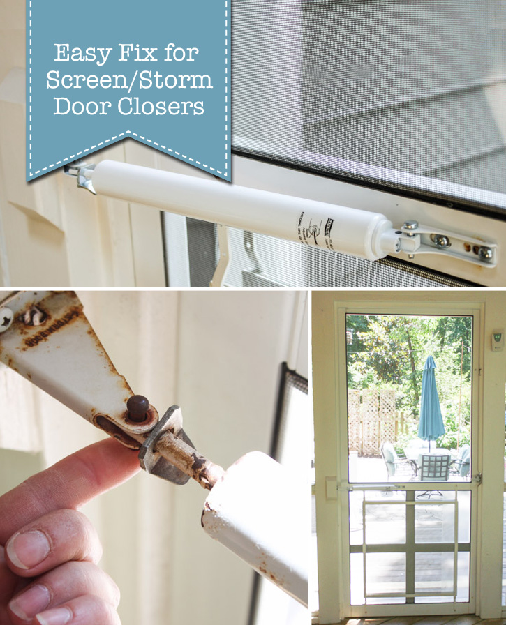 Easy Fix for a Screen Door Hydraulic Closer | Pretty Handy Girl