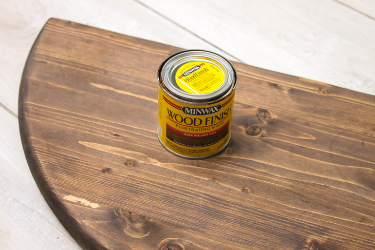 Half Round Copper & Wood Side Table | Pretty Handy Girl