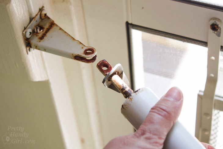 How to Replace a Screen Door Hydraulic Closer | Pretty Handy Girl