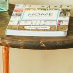 Half Round Copper & Wood Side Table | Pretty Handy Girl